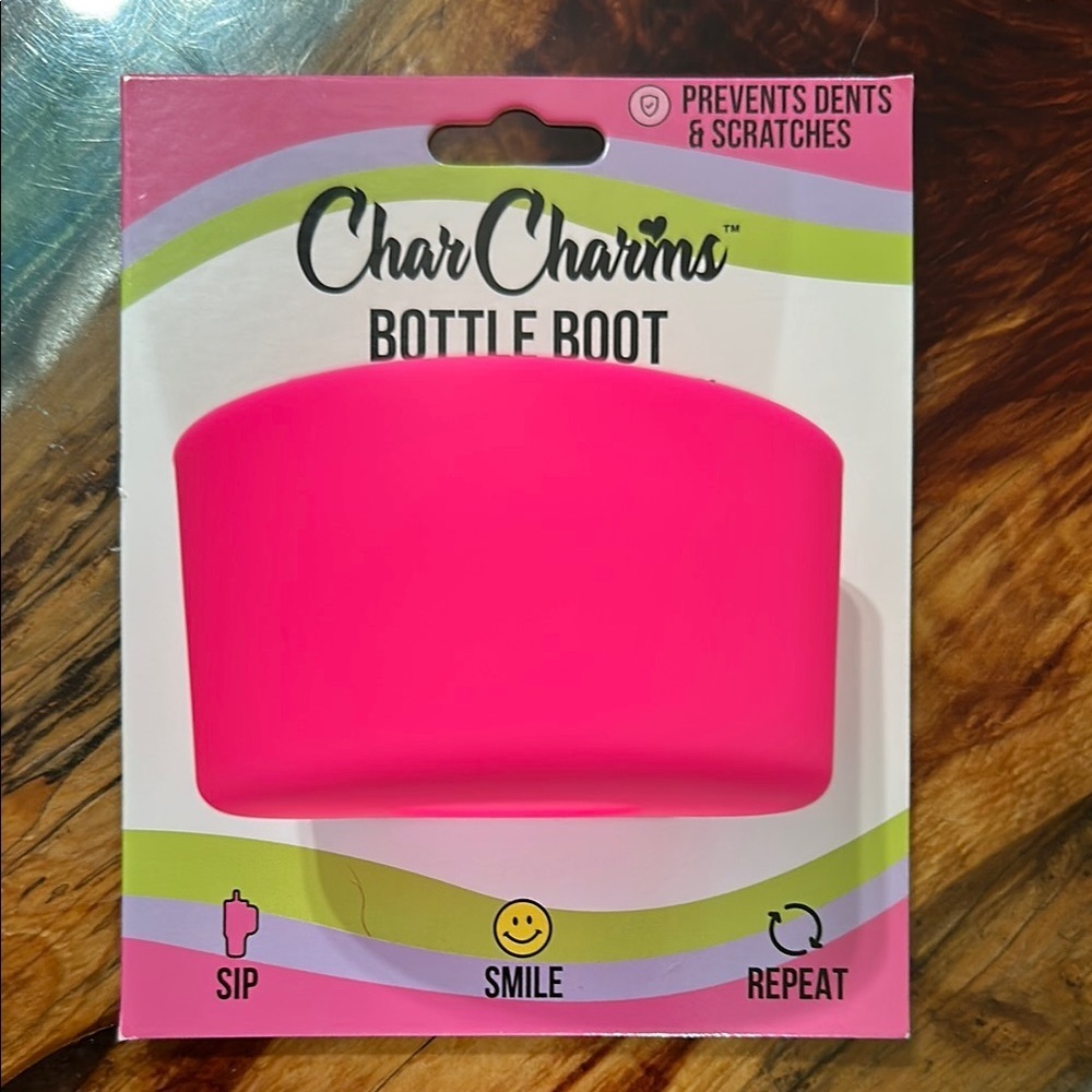 Char Charms Pink Bottle Boot